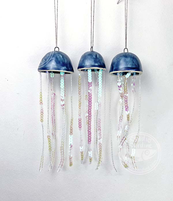 Studio Sardine Ceramic Jellyfish Ornaments