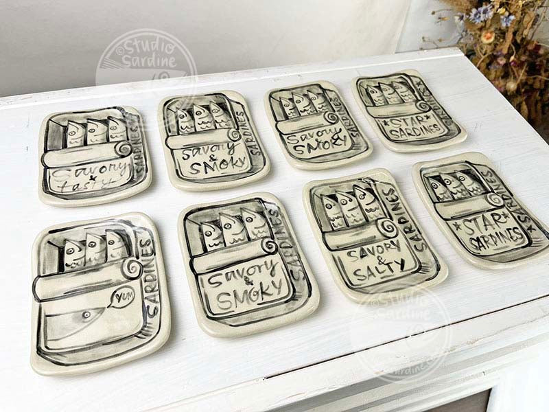 Studio Sardine Hand-painted Sardine Dishes