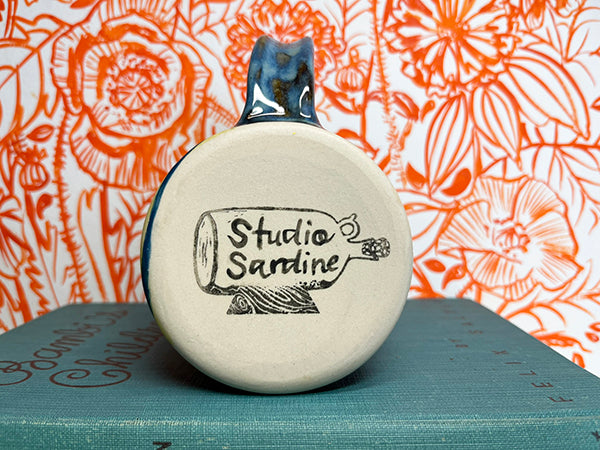 Sailor Cats Handmade Porcelain Mug with Barnacles B