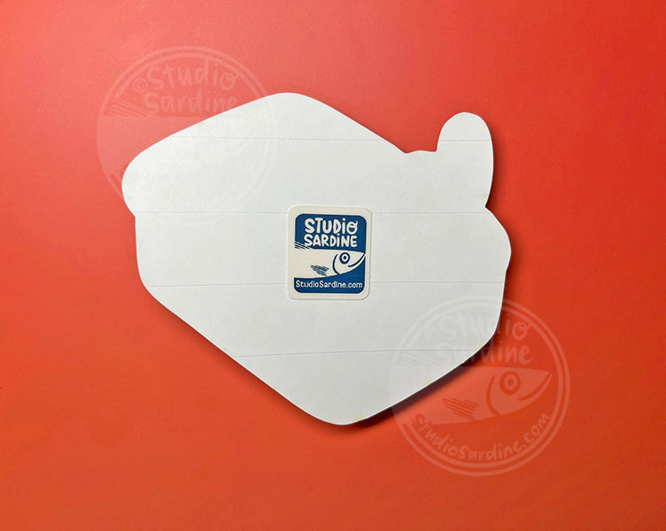 Extra Cozy Sardine Can Holographic Glitter Sticker