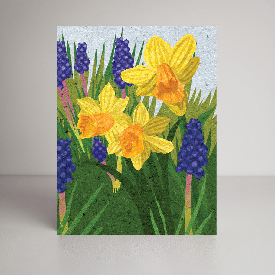 Spring Bulbs A2 size (5.5" x 4.25") notecards