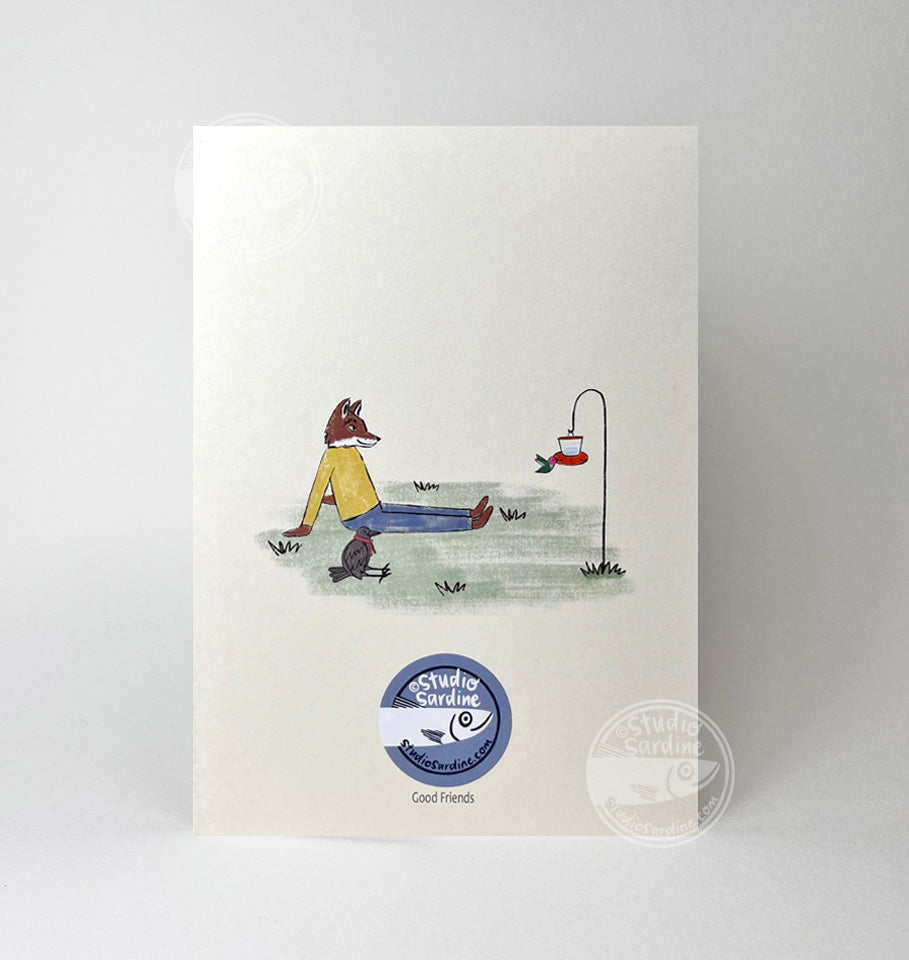 Good Friends A7 Size Notecards, Blank Greeting Cards
