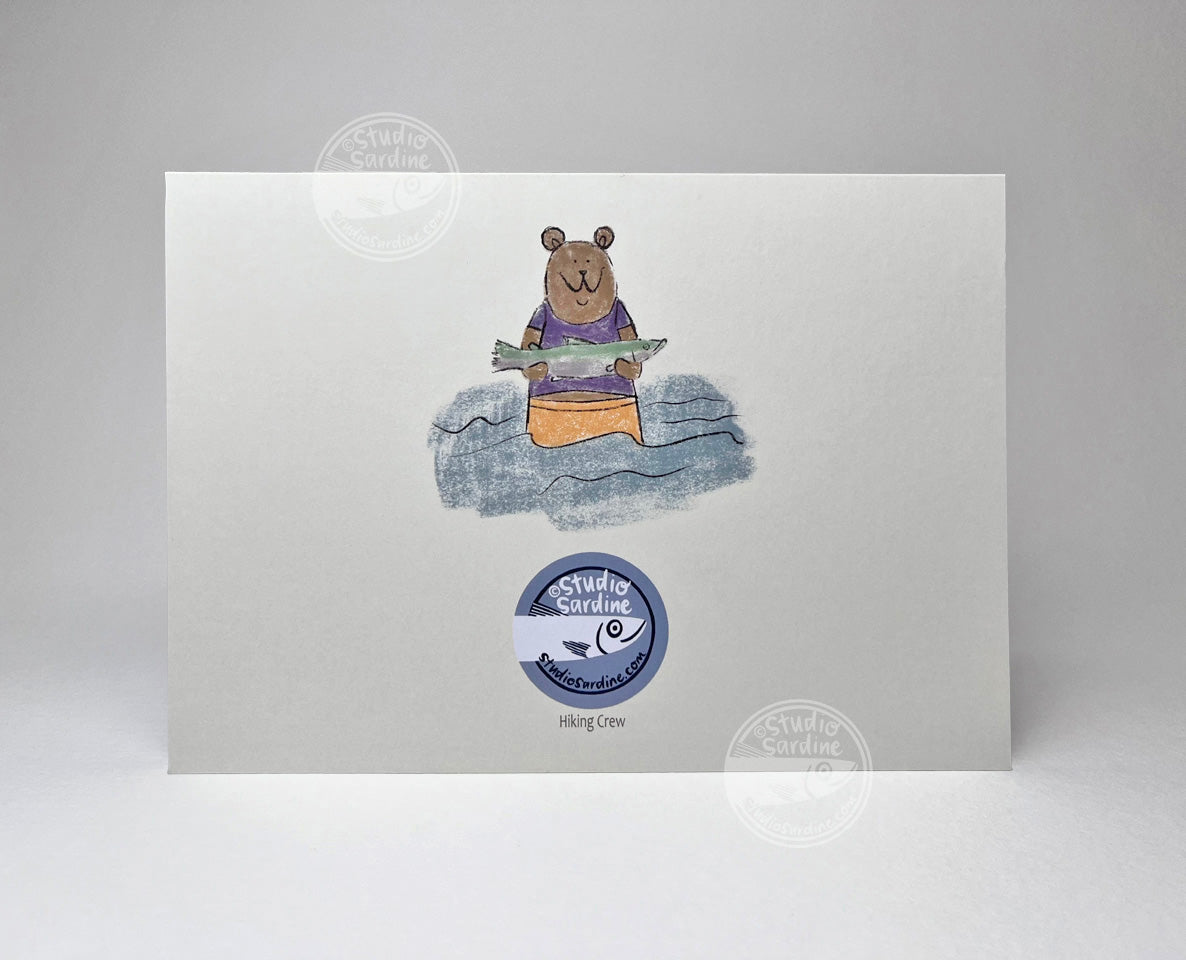 Hiking Crew A7 Size Notecards, Blank Greeting Cards