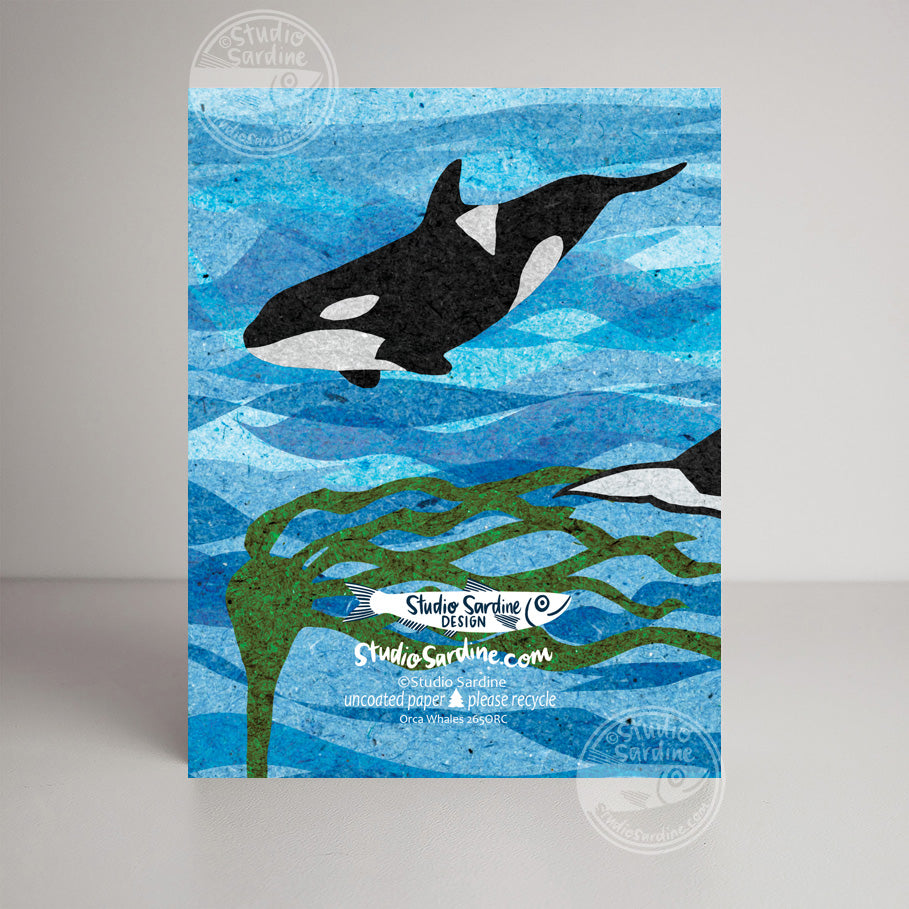 Orcas A2 size (5.5" x 4.25") notecards