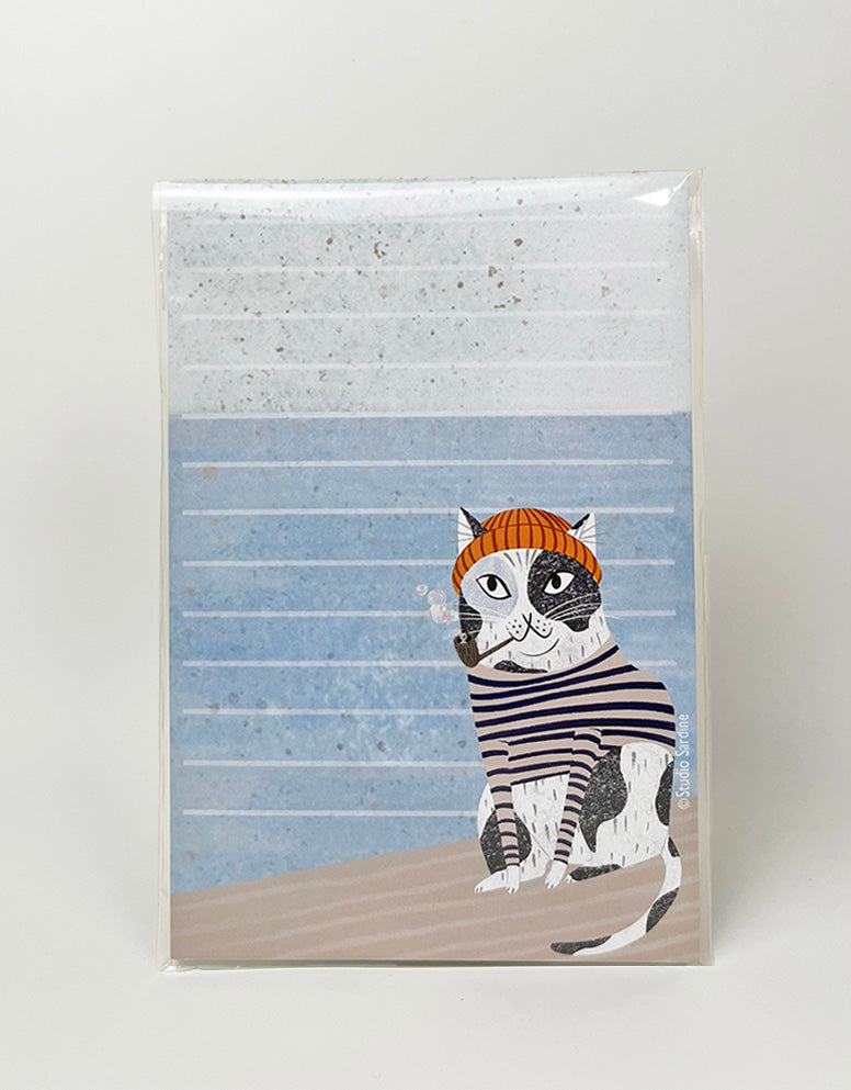 Sailor Cat 4" x 6" notepads, 25 pages each