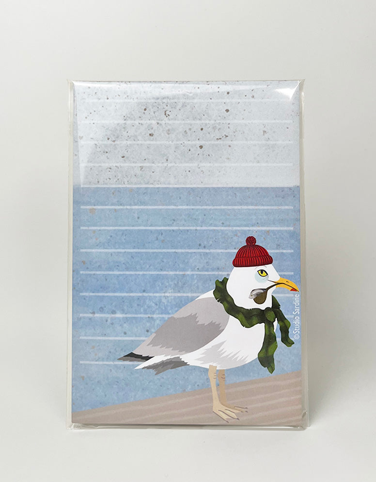 Sailor Seagull 4" x 6" notepads, 25 pages each