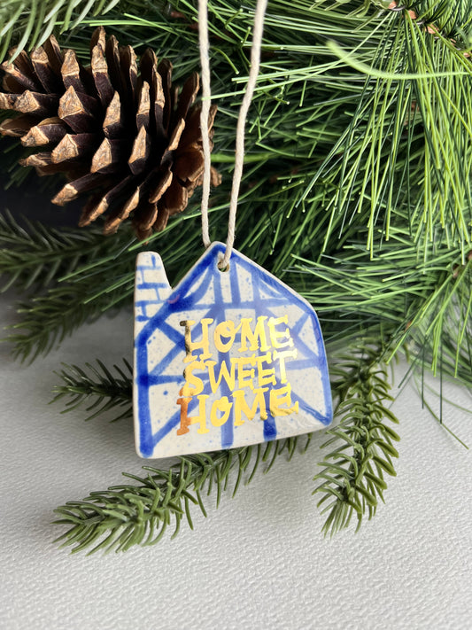 Home Sweet Home stoneware ornament