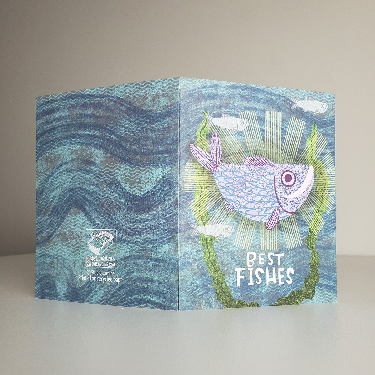 Best Fishes A2 size (5.5" x 4.25") notecards