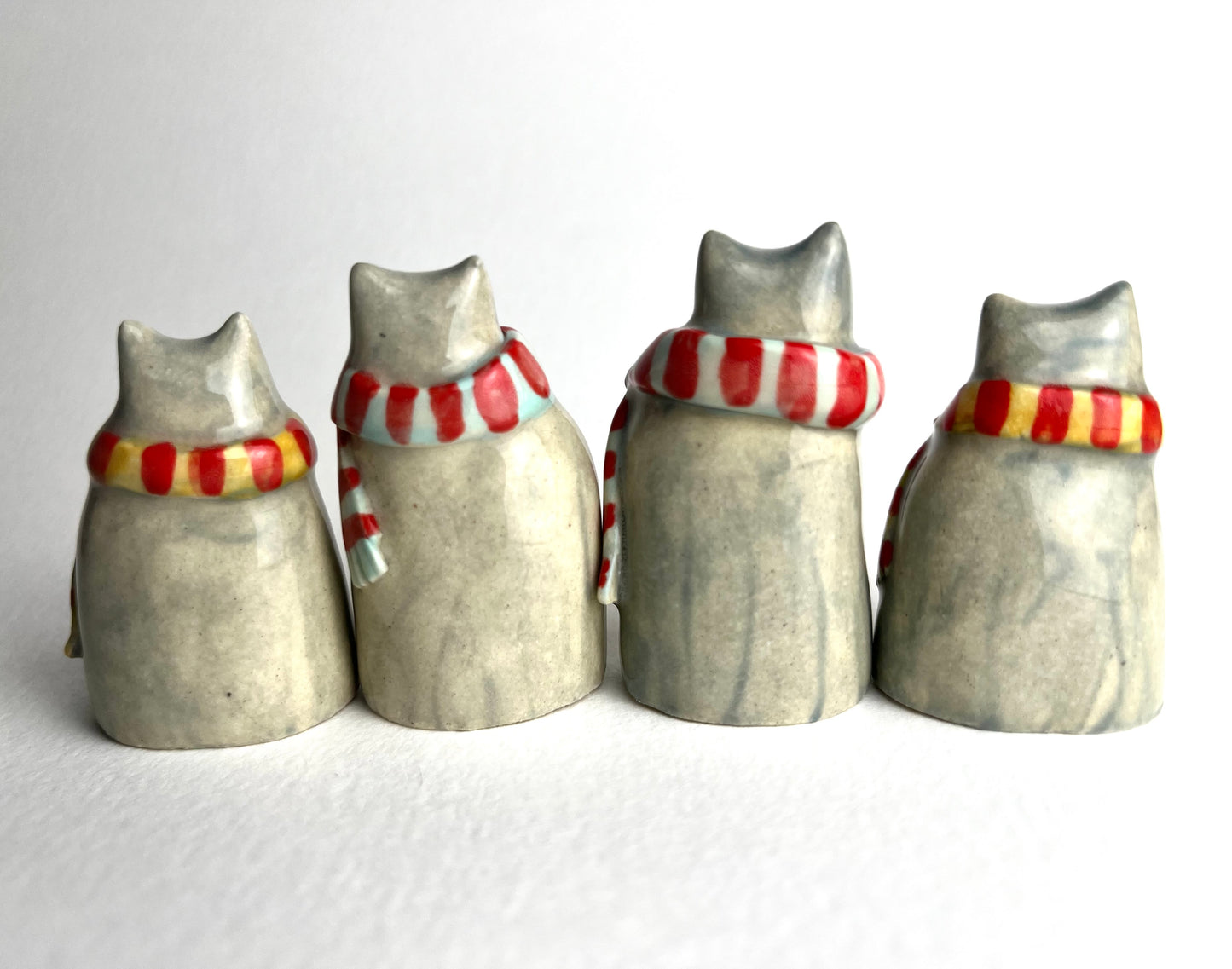 Itty Bitty Scarf Kitty Sculptures