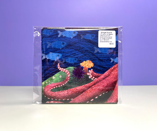 Salvaged Squares Mini Flat Cards