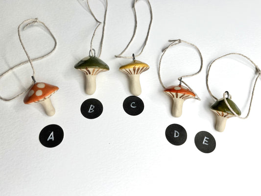 Medium Mushroom Ornaments