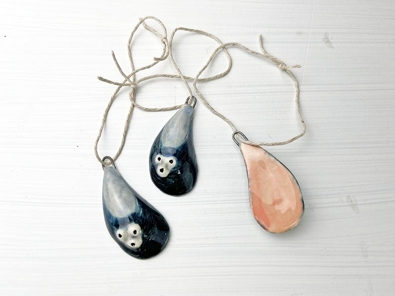 Porcelain Mussel Ornament