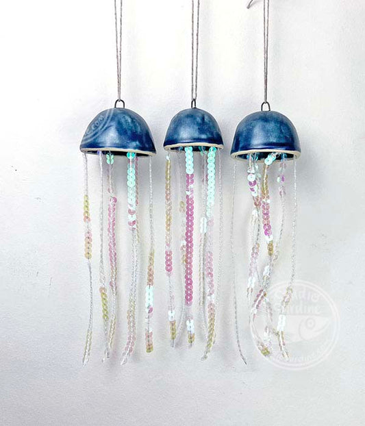 Studio Sardine Ceramic Jellyfish Ornaments