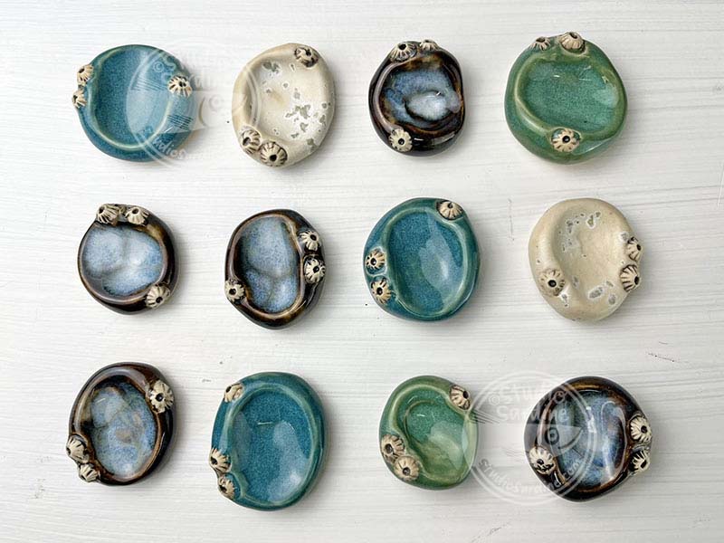 Studio Sardine Barnacled Porcelain Worry Pebble