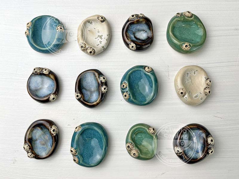 Studio Sardine Barnacled Porcelain Worry Pebble