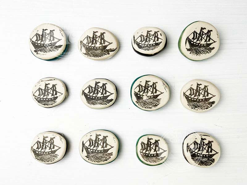 Studio Sardine Barnacled Porcelain Worry Pebble