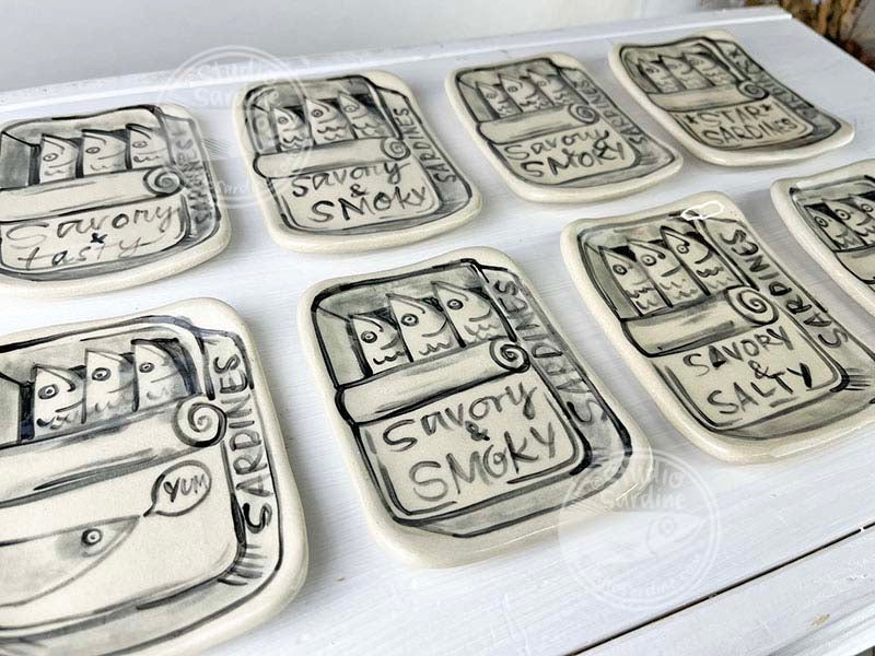 Studio Sardine Hand-painted Sardine Dishes