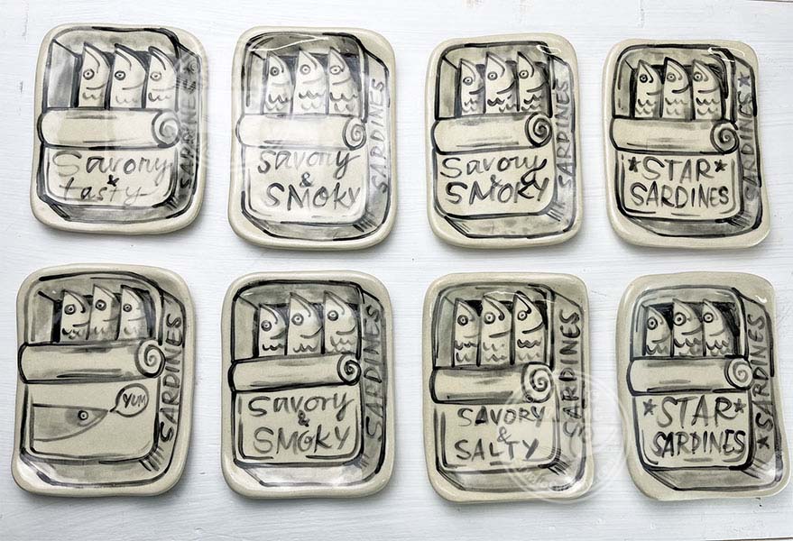 Studio Sardine Hand-painted Sardine Dishes
