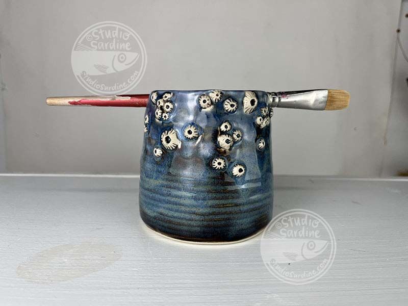 Studio Sardine Porcelain Barnacle Brush Cup