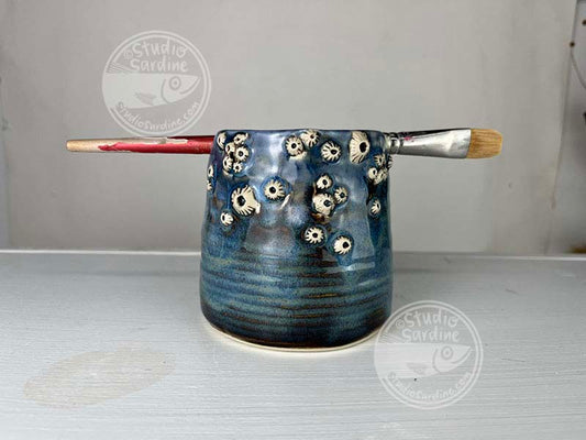 Studio Sardine Porcelain Barnacle Brush Cup