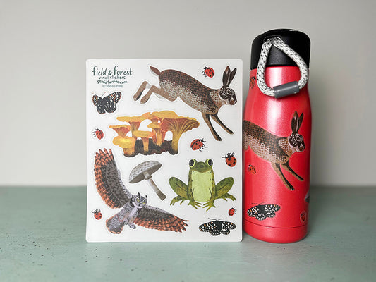 Field and Forest clear sticker sheet
