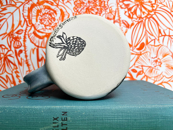 Side-Eye Cats and Fish Handmade Porcelain Mug