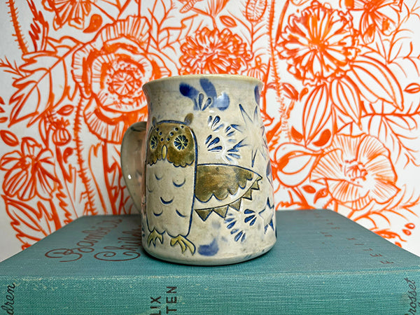 Heirloom Owls Handmade Porcelain Mug, Large