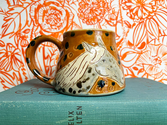 Wild Horses Handmade Porcelain Mug