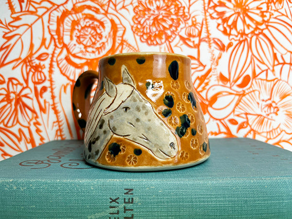 Wild Horses Handmade Porcelain Mug