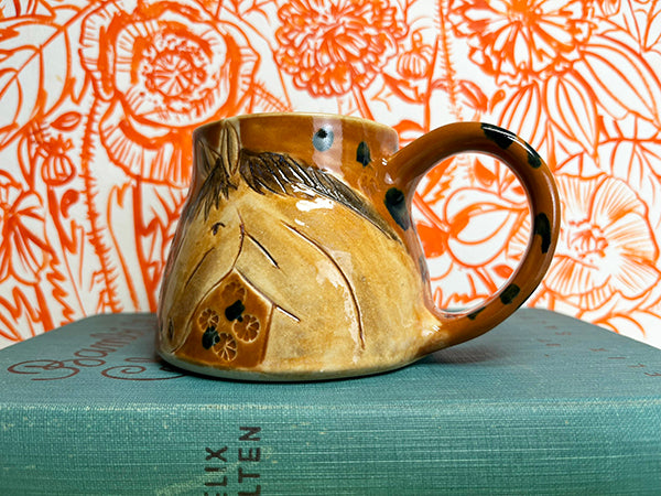 Wild Horses Handmade Porcelain Mug