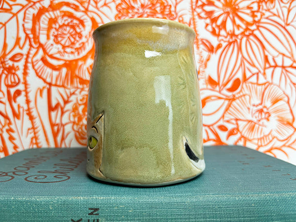 Curious Kitty Handmade Porcelain Mug