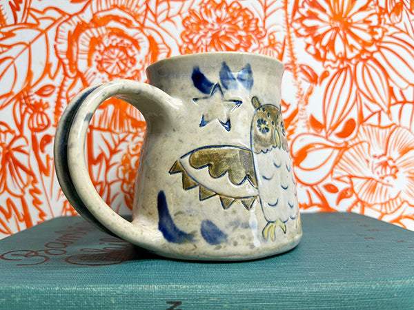 Heirloom Owls Handmade Porcelain Mug, Medium