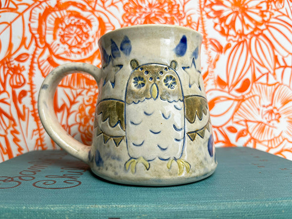 Heirloom Owls Handmade Porcelain Mug, Medium