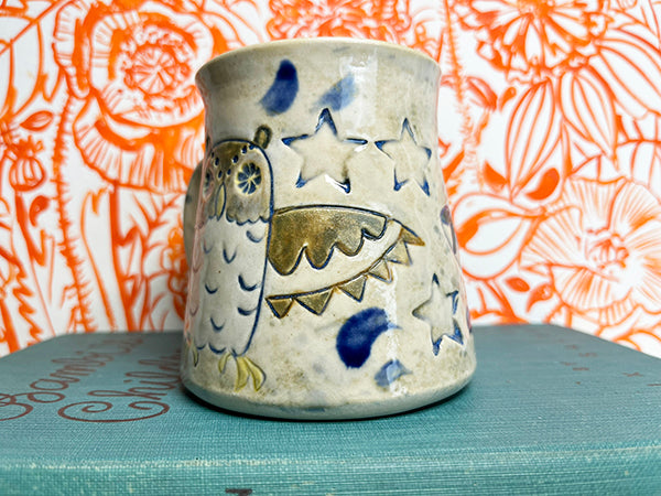 Heirloom Owls Handmade Porcelain Mug, Medium