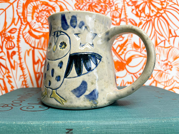 Heirloom Owls Handmade Porcelain Mug, Medium