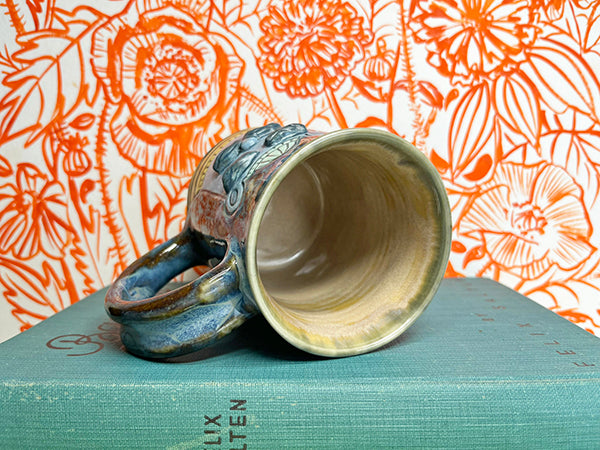 Sailor Bears Handmade Porcelain Mug with Barnacles, C