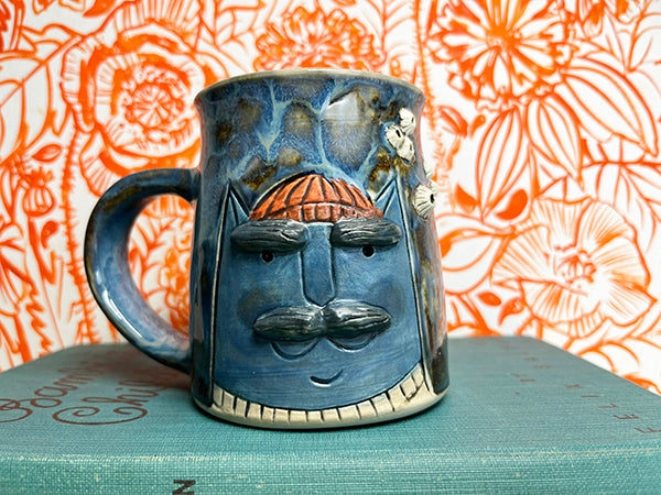 Sailor Cats Handmade Porcelain Mug with Barnacles B