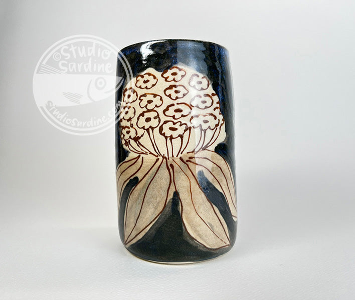 Davids Viburnium narrow porcelain vase