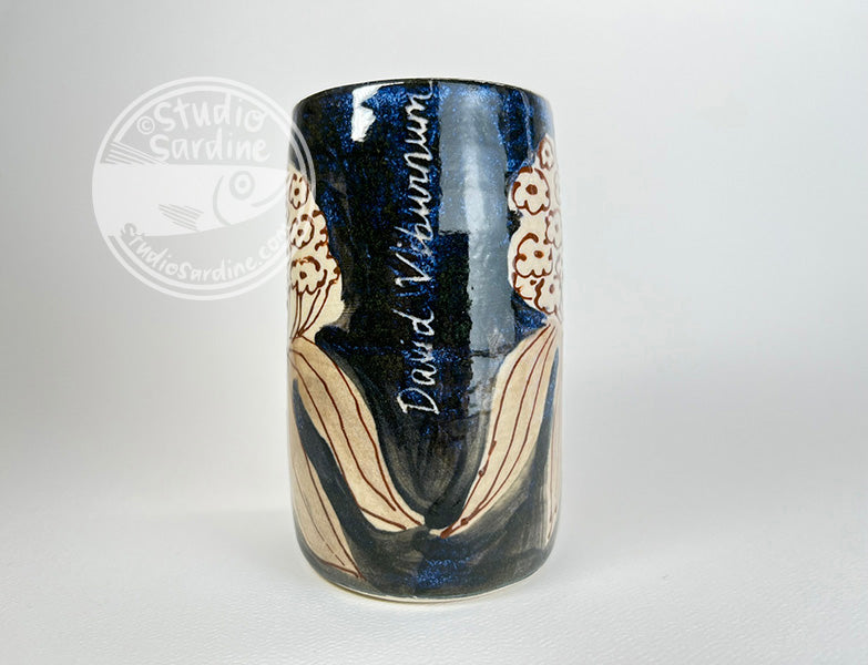 Davids Viburnium narrow porcelain vase