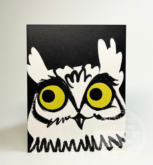 Charming Owl Individual Emote Notes owl notecards