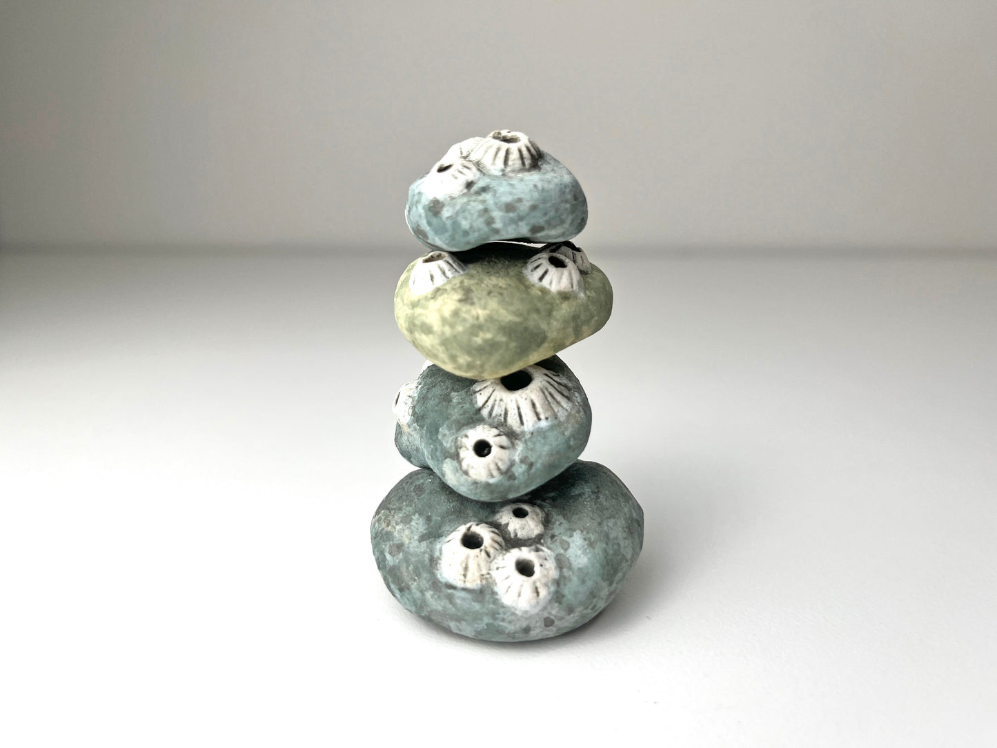 Barnacled Ceramic Rock Cairn Stack E