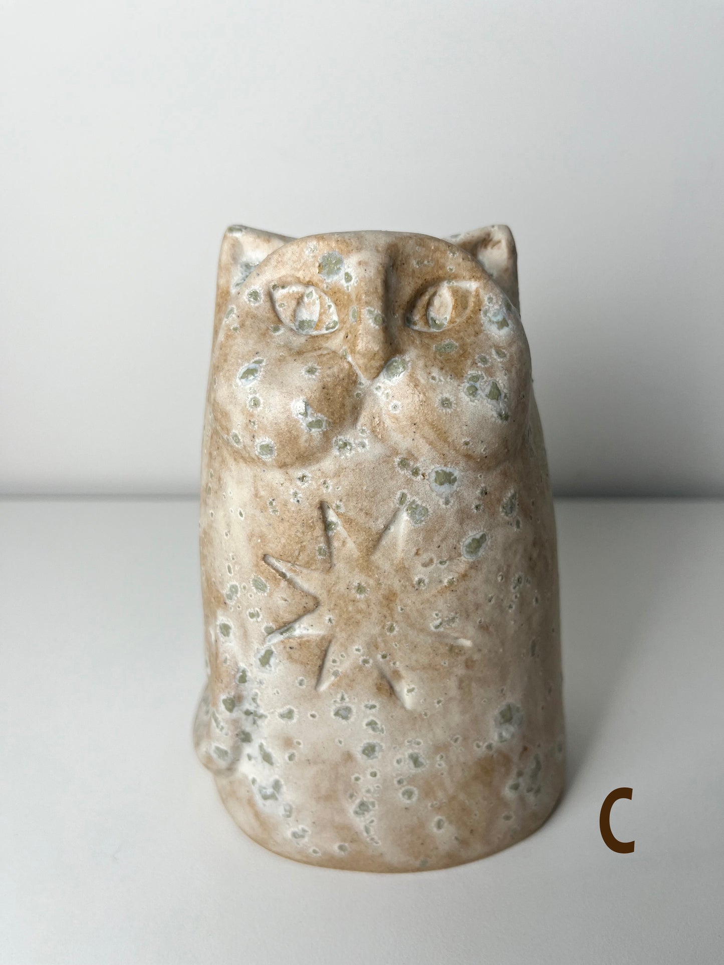 Seafoam Textured Cat Sculptures