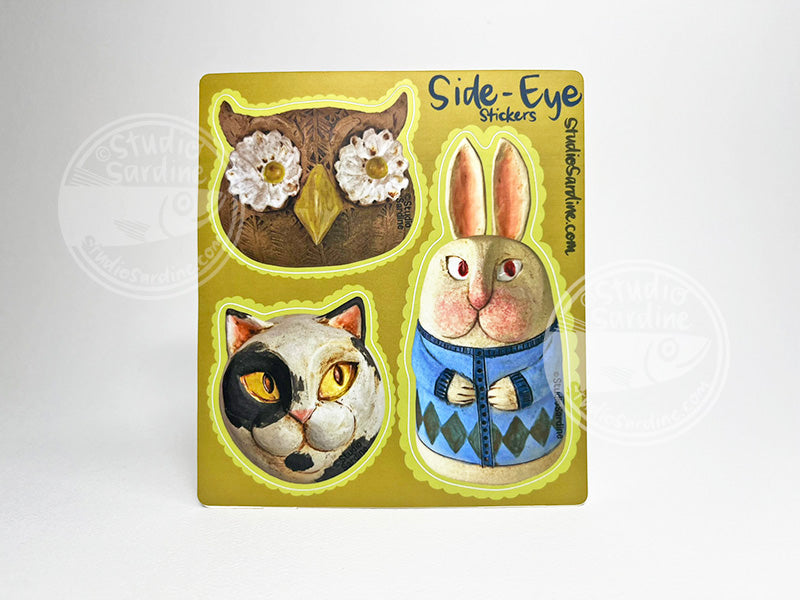 Side-Eye durable sticker sheet