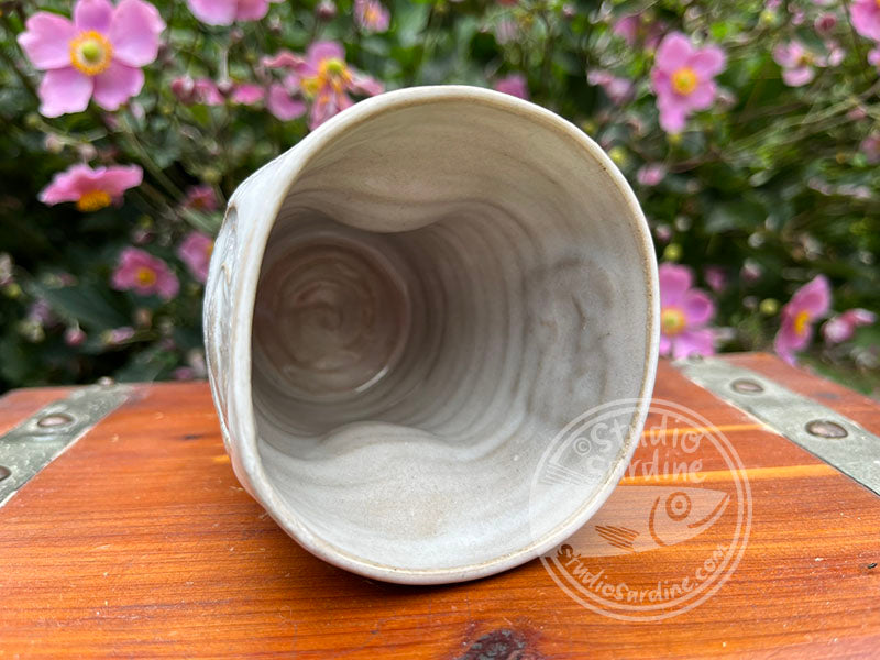 SECOND * Stamped Crab Stoneware Dimple Tumbler
