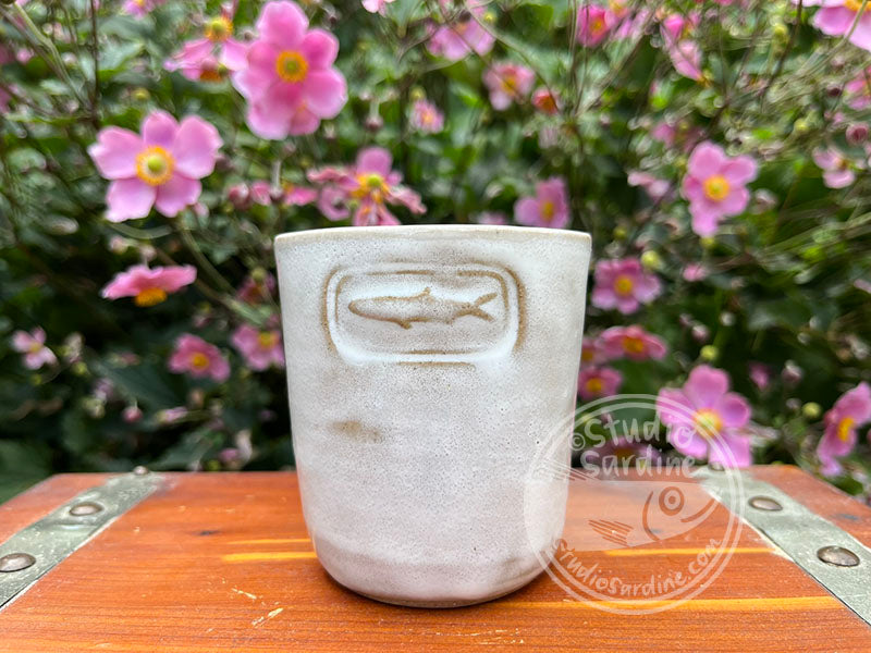 SECOND * Stamped Sardine Stoneware Dimple Tumbler