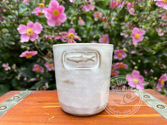 SECOND * Stamped Sardine Stoneware Dimple Tumbler