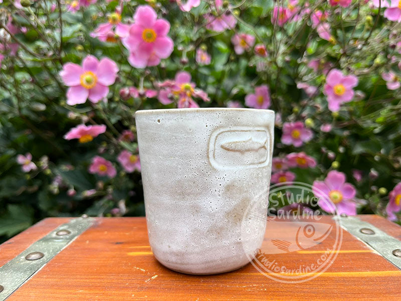 SECOND * Stamped Sardine Stoneware Dimple Tumbler