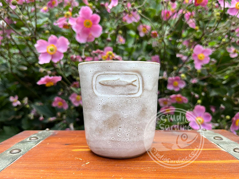 SECOND * Stamped Sardine Stoneware Dimple Tumbler