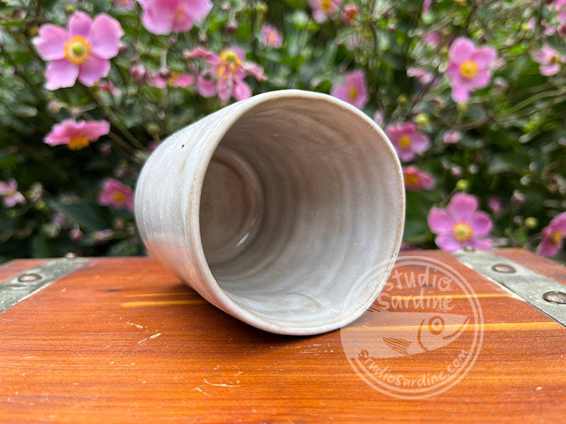 SECOND * Stamped Sardine Stoneware Dimple Tumbler