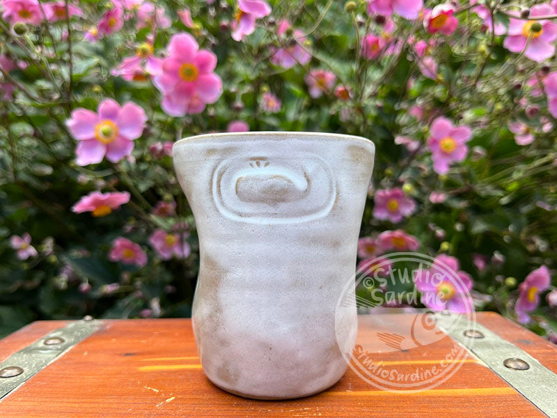 Stamped Whale Stoneware Dimple Tumbler A